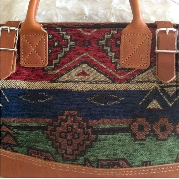 Miss L Fire Purse Textile And Leather Handbag Anthropologie Irregular Choice - Picture 4 of 8